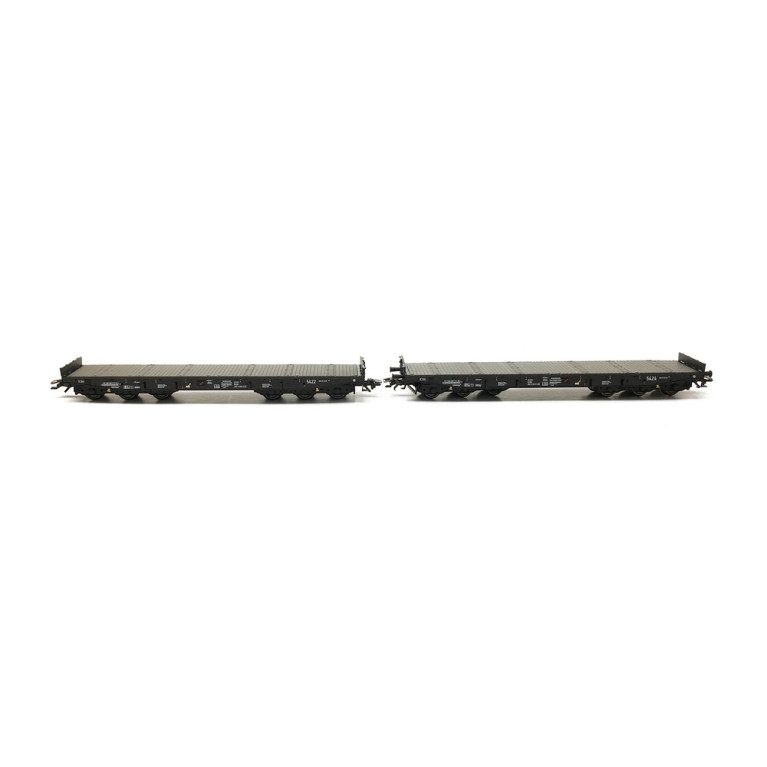 2 wagons plats avec chargement NS Ep V -HO 1/87-MARKLIN 48658