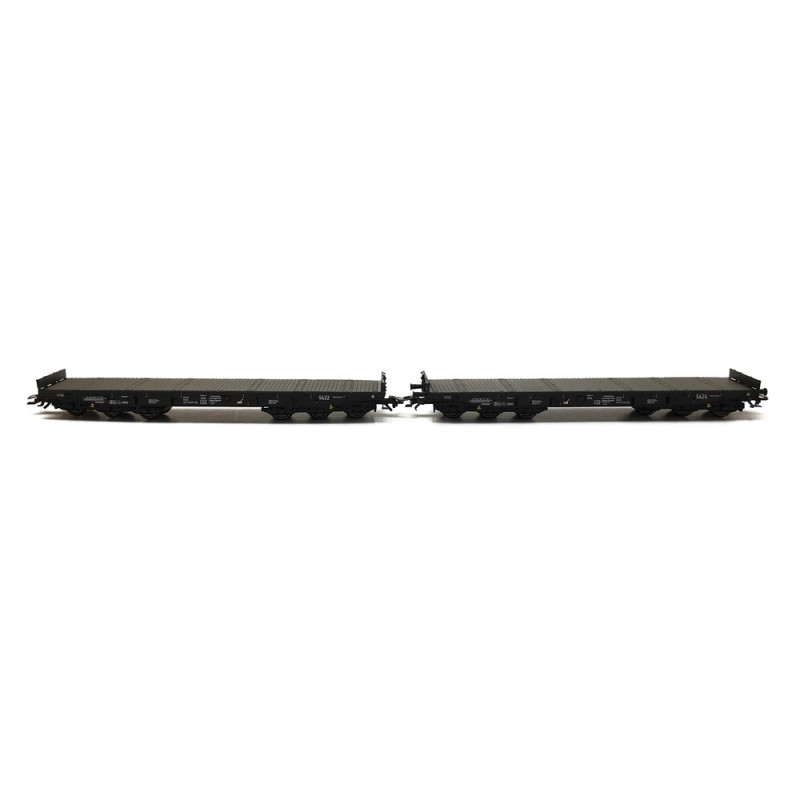 2 wagons plats avec chargement NS Ep V -HO 1/87-MARKLIN 48658