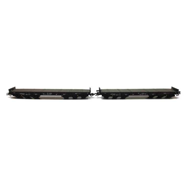 2 wagons plats avec chargement NS Ep V -HO 1/87-MARKLIN 48658