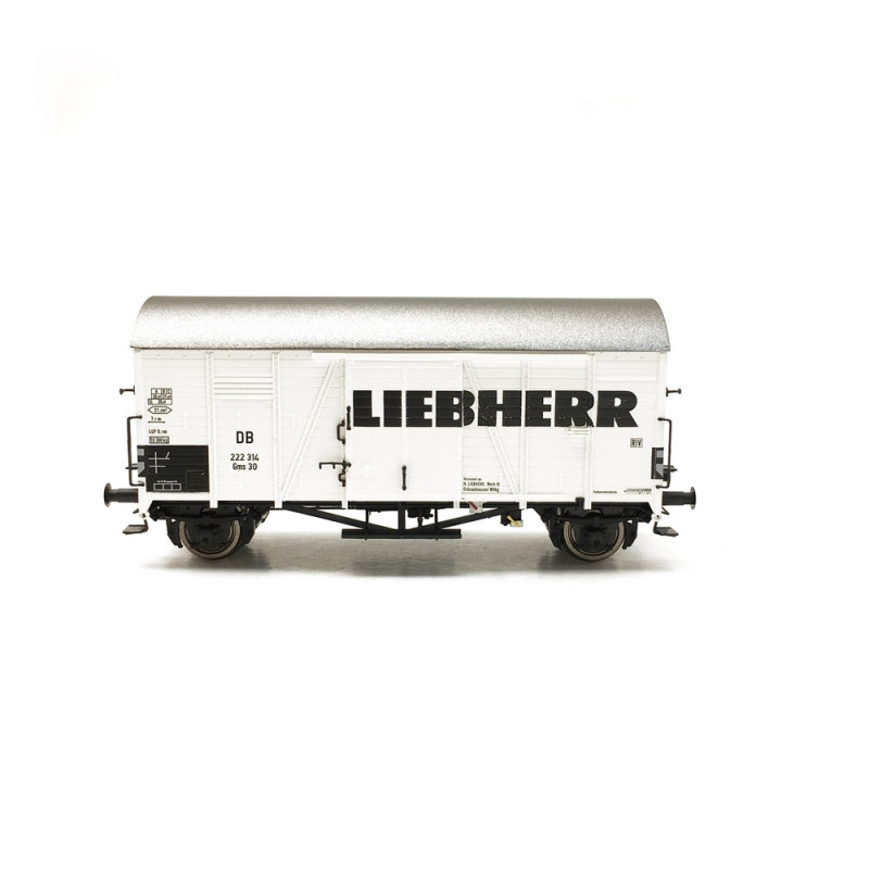 Wagon couvert GMS 30 "LIEBHERR" DB Ep III-HO 1/87-BRAWA 47989