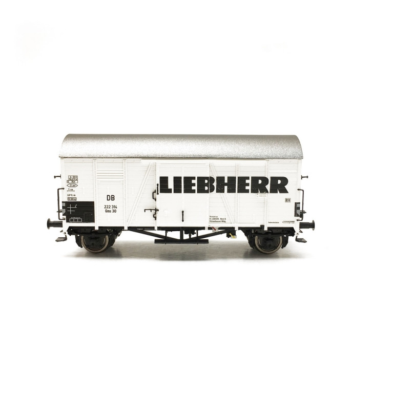 Wagon couvert GMS 30 "LIEBHERR" DB Ep III-HO 1/87-BRAWA 47989