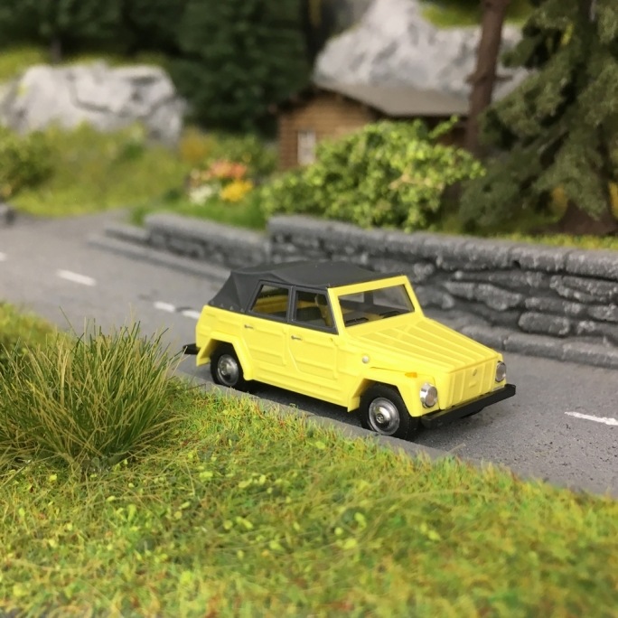 Busch VW 181 Pots Chariot/coursier VOITURE 52701-1:87 jaune 