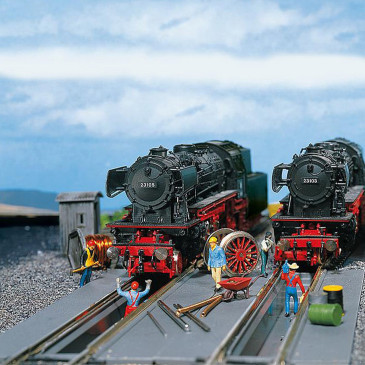 Fosses de visites HO FALLER 120136 modelisme ferroviaire diorama neuf FALLER