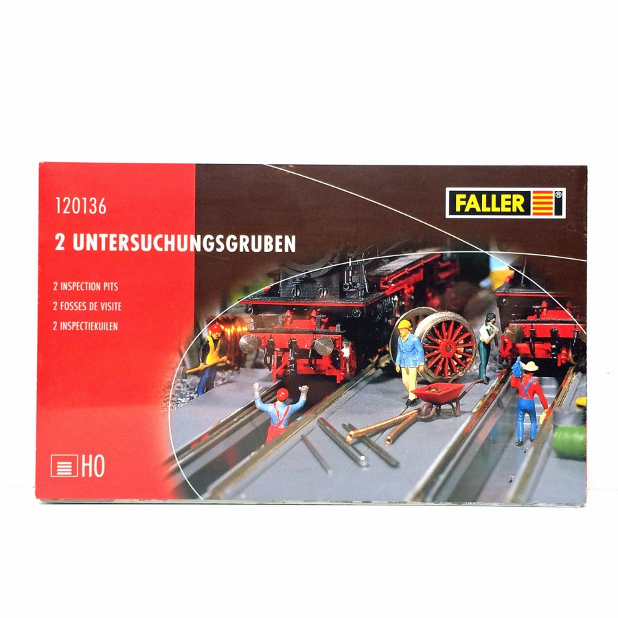 Fosses de visites HO FALLER 120136 modelisme ferroviaire diorama neuf FALLER
