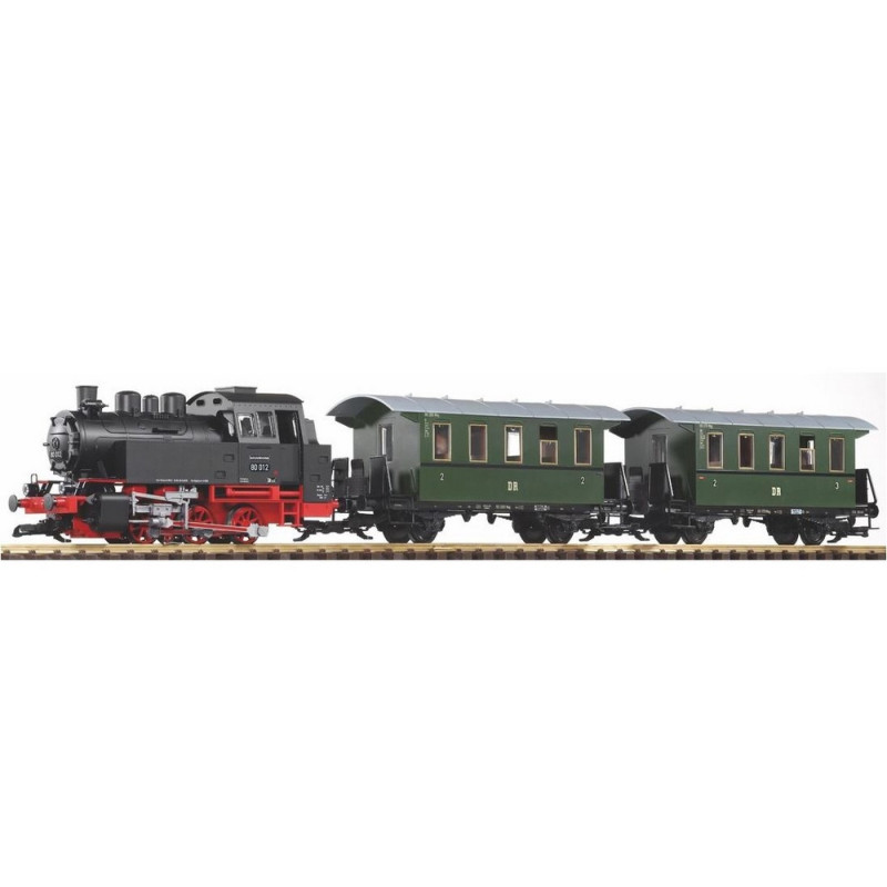 Coffret Train de voyageurs DR Ep III -G 1/22.5-PIKO 37125 Coffret Train de voyageurs DR Ep III -G 1/22.5-PIKO 37125