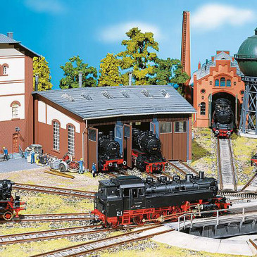 Rotonde à loco HO FALLER 120176 modelisme ferroviaire diorama neuf FALLER