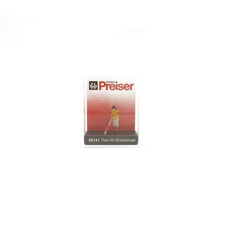 Femme passant l'aspirateur-HO 1/87-PREISER 28141