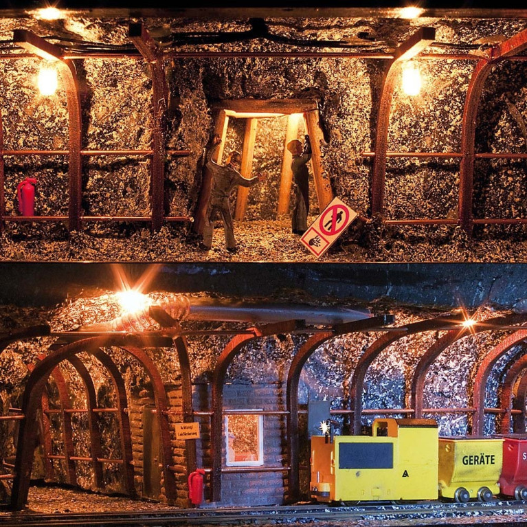 Set d'aménagement de galerie minière-HO 1/87-BUSCH 1473