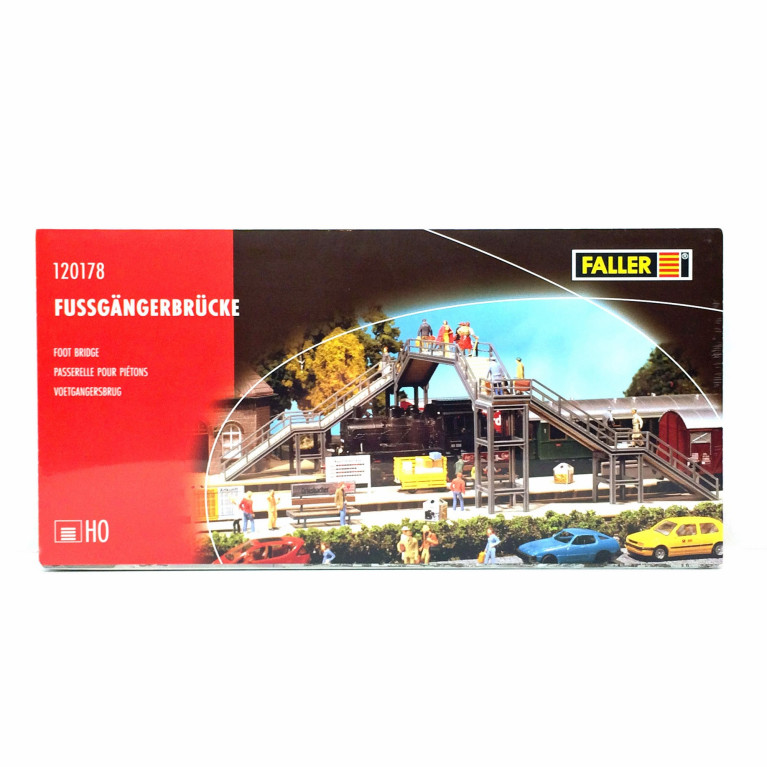 Passerlle piétons HO FALLER 120178 modelisme ferroviaire diorama neuf FALLER