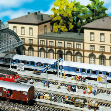 Quai de gare HO FALLER 120197 modelisme ferroviaire diorama neuf FALLER