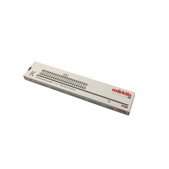 Rail droite 180 mm connexion Delta et Digital - HO 1/87 - MARKLIN 2290