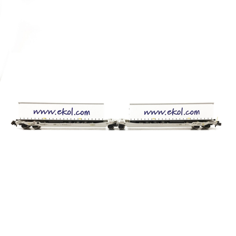 Wagons Kangourou Articulés AAE DB EKOL Ep VI - N 1/160 - REE NW179