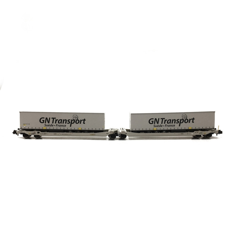 Wagons Kangourou Articulés AAE CARGO GN Transport Ep VI - N 1/160 - REE NW184