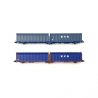2 Wagons bâché double Lailps EVS-N-1/160-MFTRAIN 33069/70