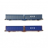 2 Wagons bâché double Lailps EVS-N-1/160-MFTRAIN 33069/70