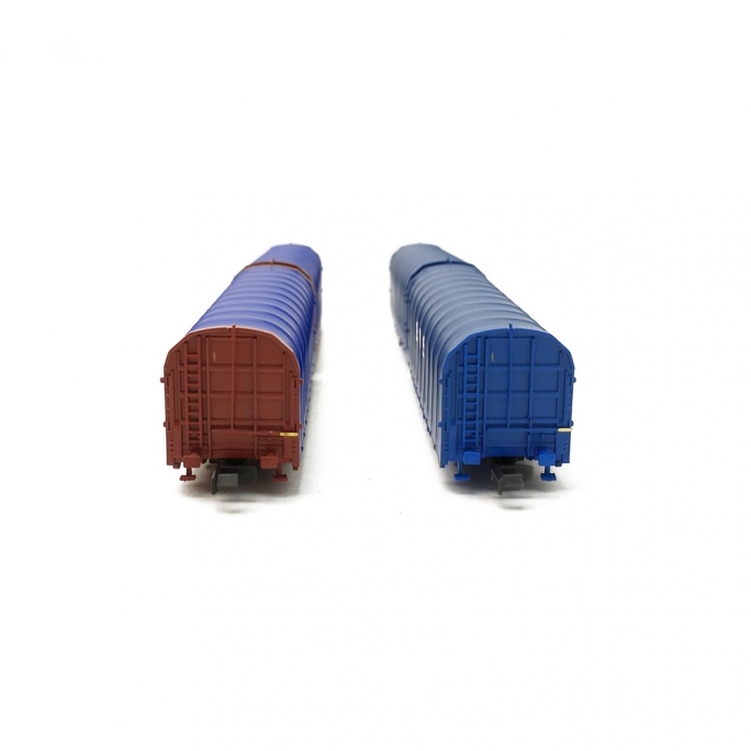 2 Wagons bâché double Lailps EVS-N-1/160-MFTRAIN 33069/70