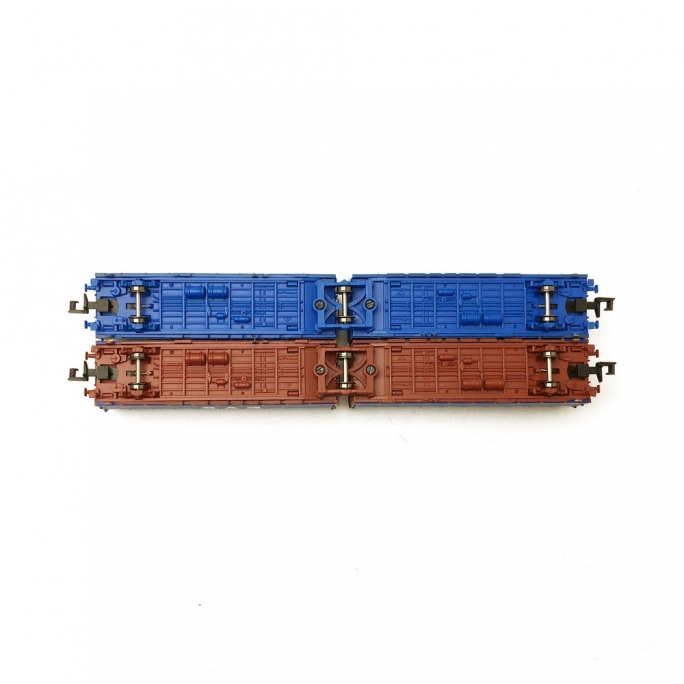 2 Wagons bâché double Lailps EVS-N-1/160-MFTRAIN 33069/70