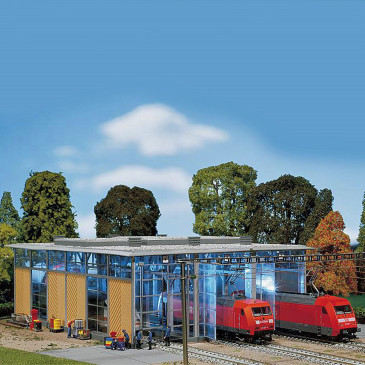 Hangar à loco HO FALLER 120217 modelisme ferroviaire diorama neuf FALLER