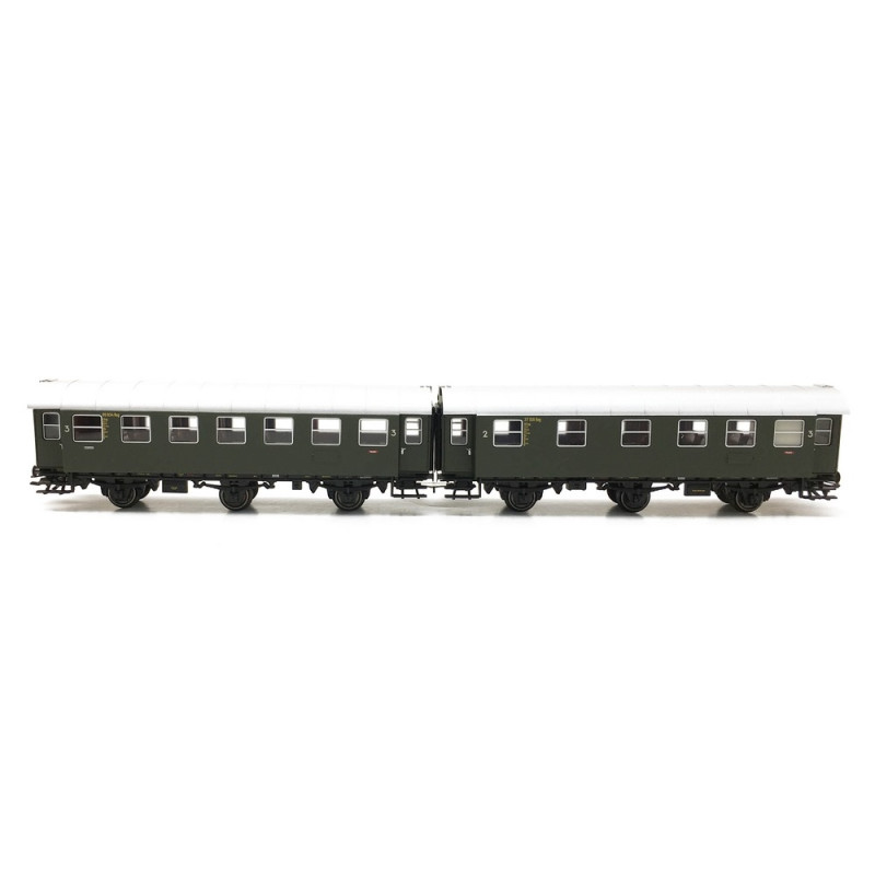 2 Voitures voyageurs CL3 Ep III-HO 1/87-MARKLIN 43174