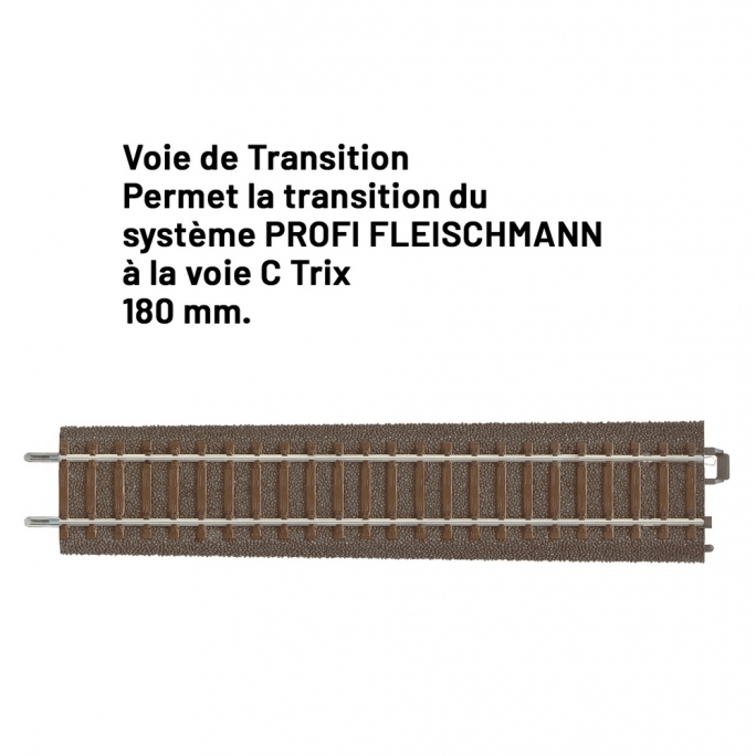 Voie de Transition "Fleischmann / Trix"-HO 1/87-TRIX 62922