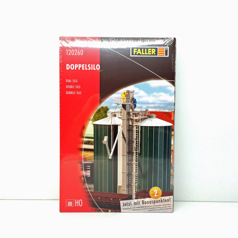 Double silo HO FALLER 120260 modelisme ferroviaire diorama neuf FALLER