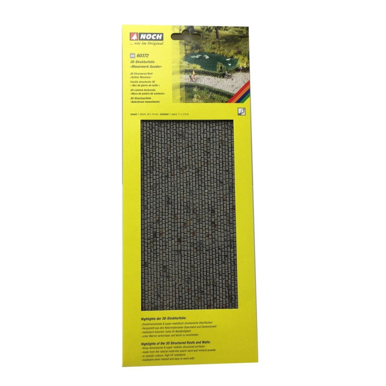 Feuille Structure 3D "Tuiles" - HO 1/87-NOCH 60350