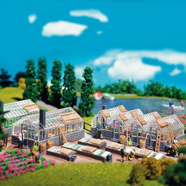 Exploitation horticole HO FALLER 130213 modelisme ferroviaire diorama neuf FALLER
