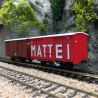 2 Wagons Couverts CFC Rouge UIC  / MATTEI-HOm 1/87-REE VM012