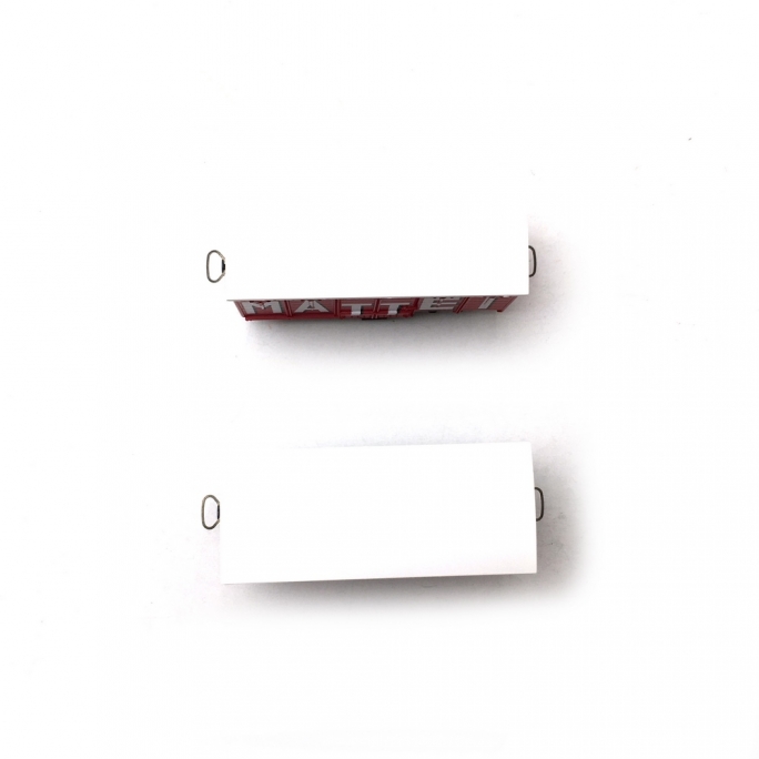 2 Wagons Couverts CFC Rouge UIC  / MATTEI-HOm 1/87-REE VM012