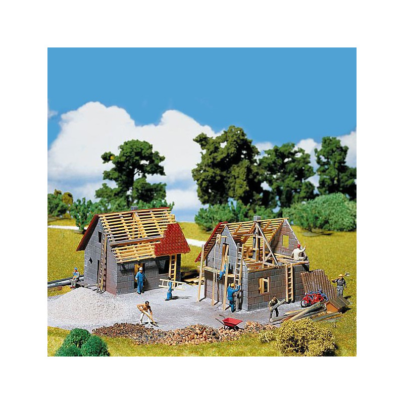 Maison en construction-HO-1/87-FALLER 130246