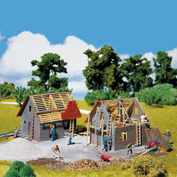 MAISON en construction HO FALLER 130246 modelisme ferroviaire  neuf FALLER