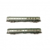 2 Voitures B10 UIC SNCF Ep V - N 1/160 - REE NW175