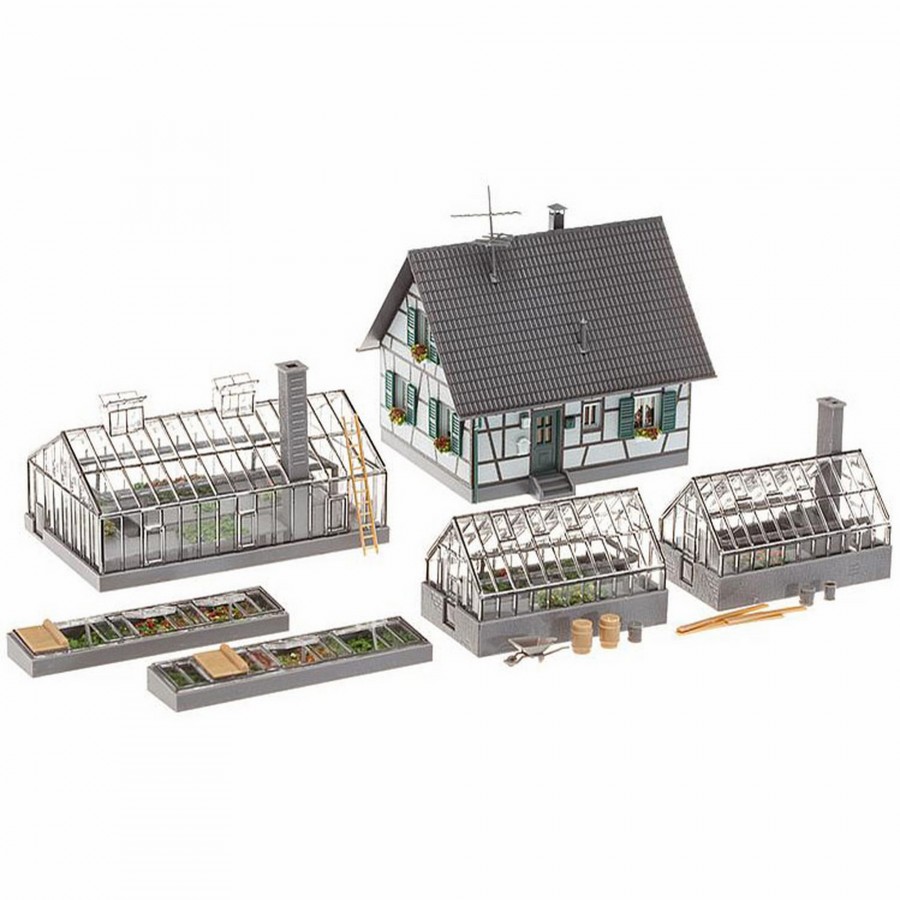 Exploitation horticole HO FALLER 130253 modelisme ferroviaire diorama neuf FALLER