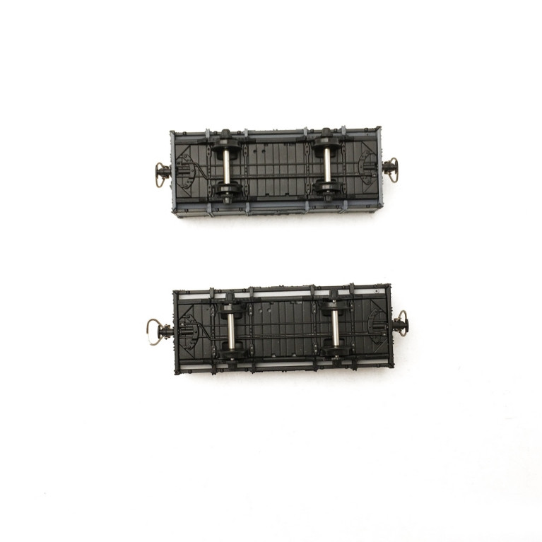 2 Tombereaux CFD Gris / Gris-Noir avec Faitière-HOm 1/87-REE VM016