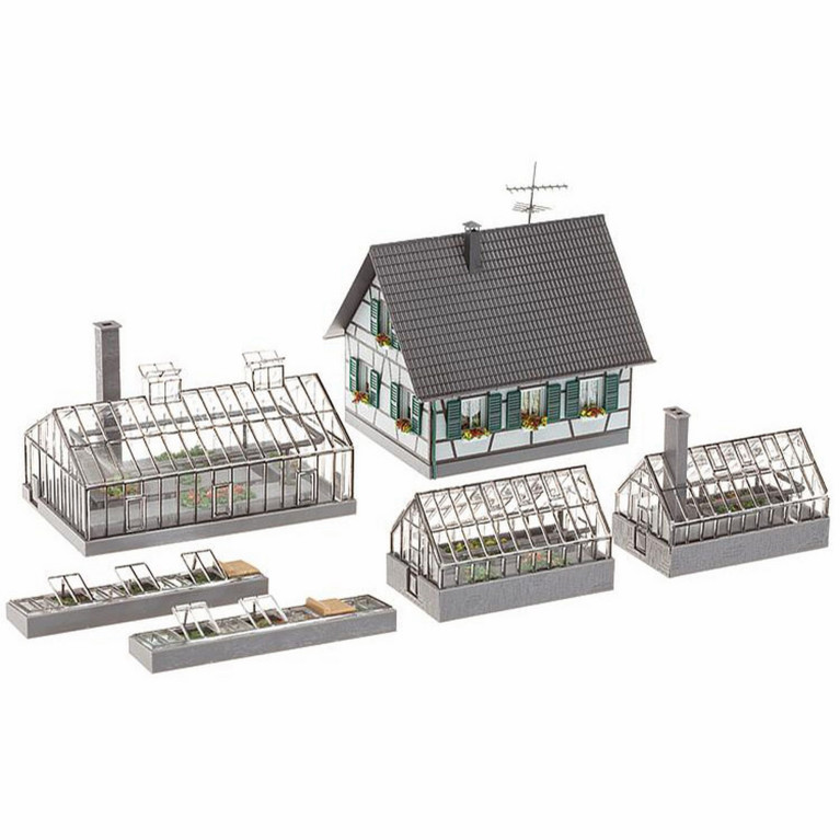 Exploitation horticole HO FALLER 130253 modelisme ferroviaire diorama neuf FALLER