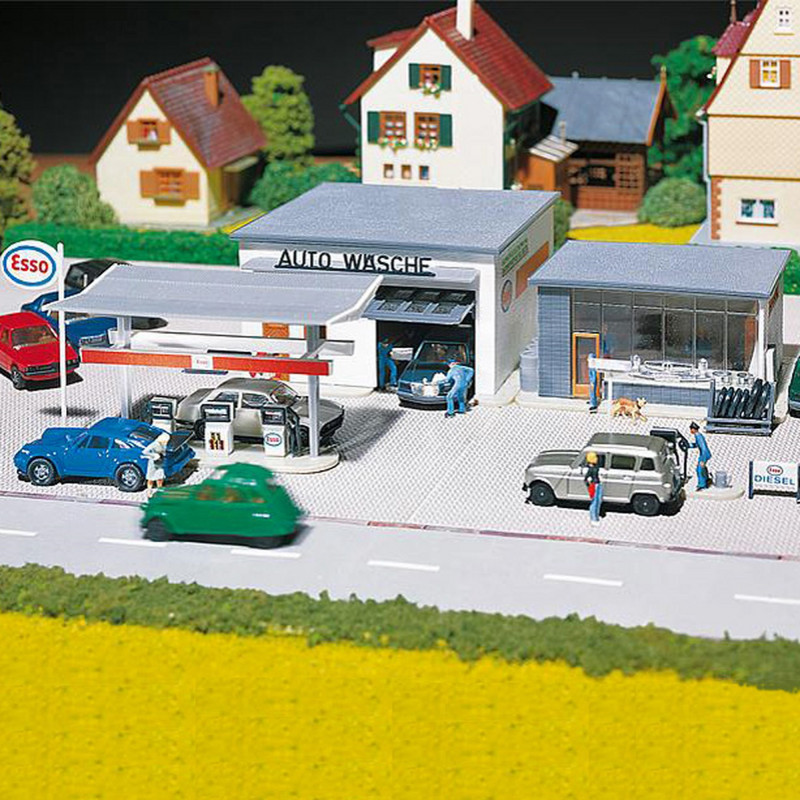 Station service et lavage-HO-1/87-FALLER 130296