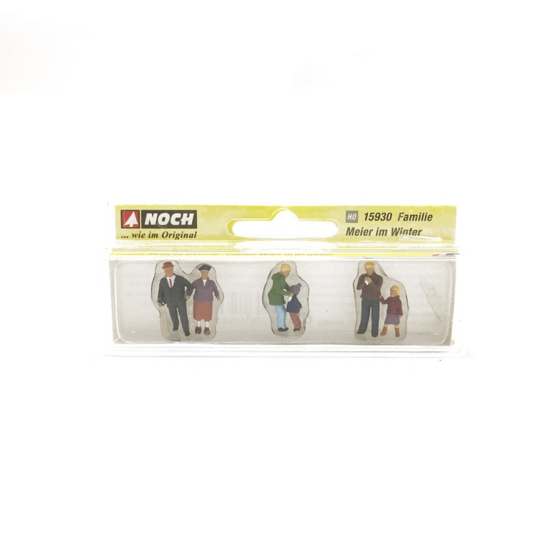 Famille de 6 Personnages en hiver-HO-1/87-NOCH 15930