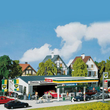 Station service HO FALLER 130345 modelisme ferroviaire diorama neuf FALLER