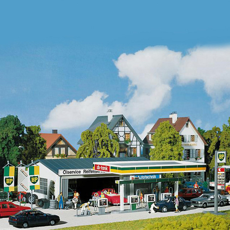 Station service HO FALLER 130345 modelisme ferroviaire diorama neuf FALLER