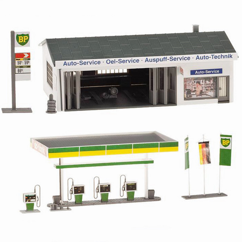 Station service HO FALLER 130345 modelisme ferroviaire diorama neuf FALLER