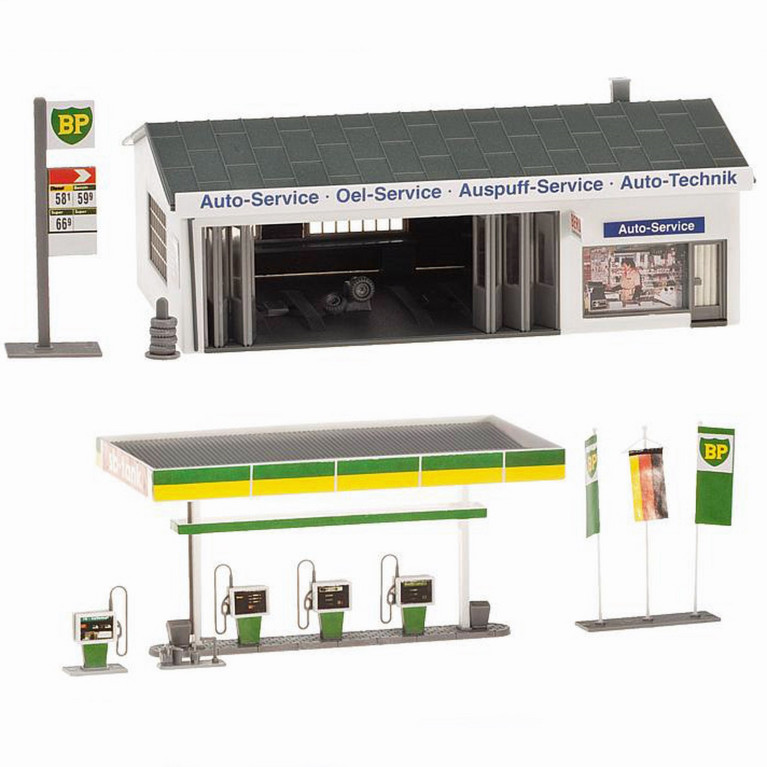 Station service HO FALLER 130345 modelisme ferroviaire diorama neuf FALLER
