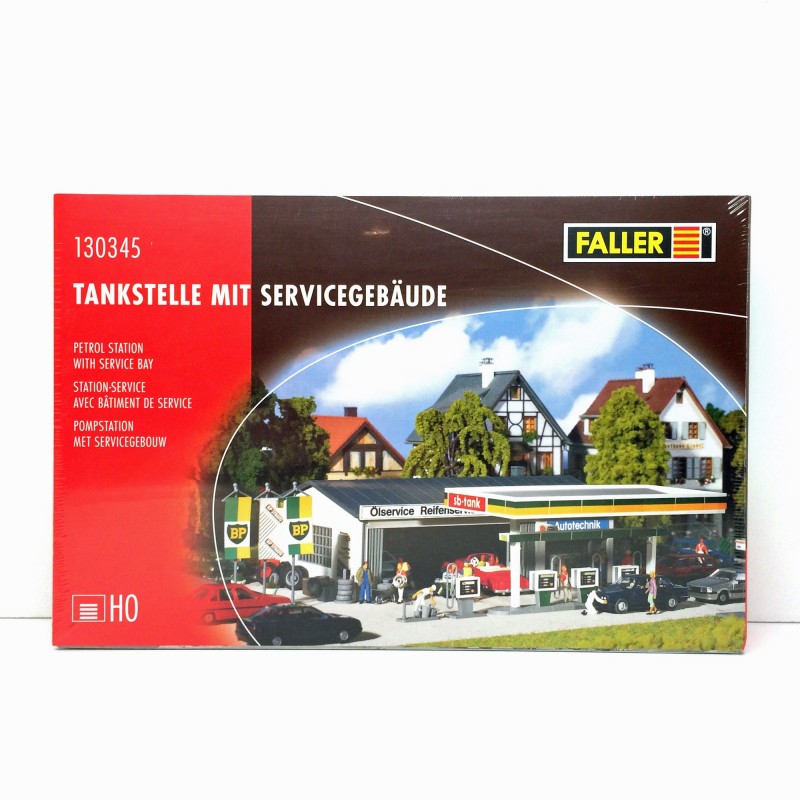 Station-service Shell Faller F232542 - Maquette Modélisme Ferroviaire HO - Décoration Réseau Train
