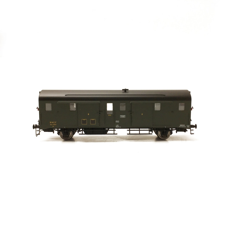 Fourgon DEV 52 Porte Lanterne Ancien S-E SNCF Ep III-HO 1/87-REE VB336