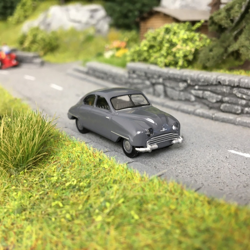 SAAB 92 Gris Foncé - HO 1/87 - BREKINA 28602